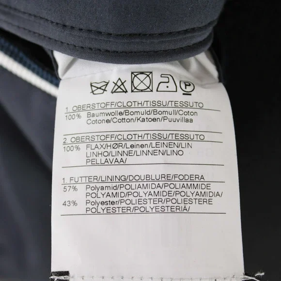 Schneiders NWD Button Front Water Repellent Jacket 54 (44 US) In Blue Cotton - Picture 9 of 15